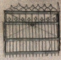 Obj C: Fence Obj D: lever on top right of fence